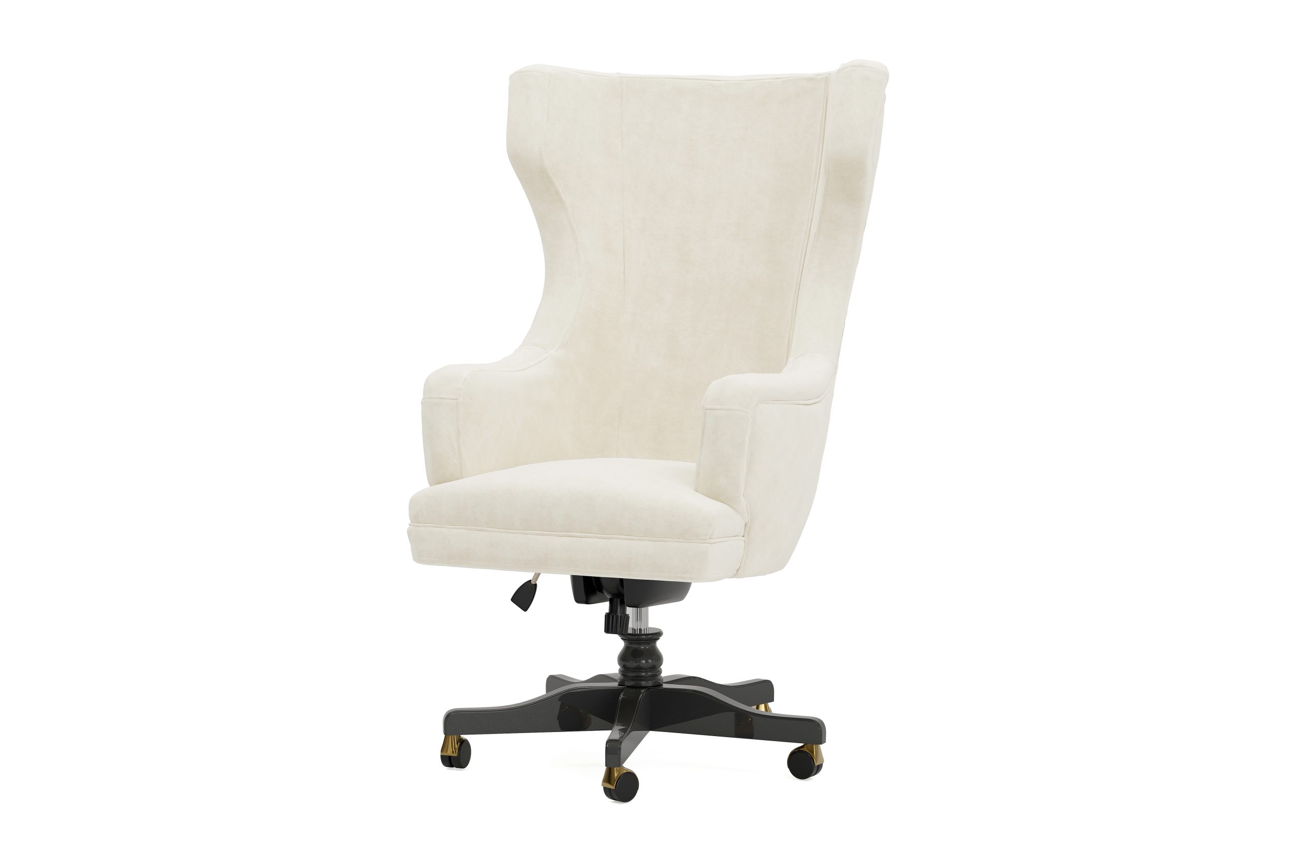 Swivel Armchair upholstere in leather Studio Privè