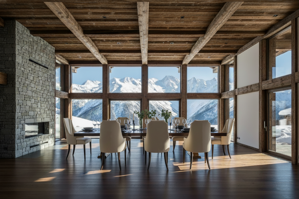 contemporary dining lodge