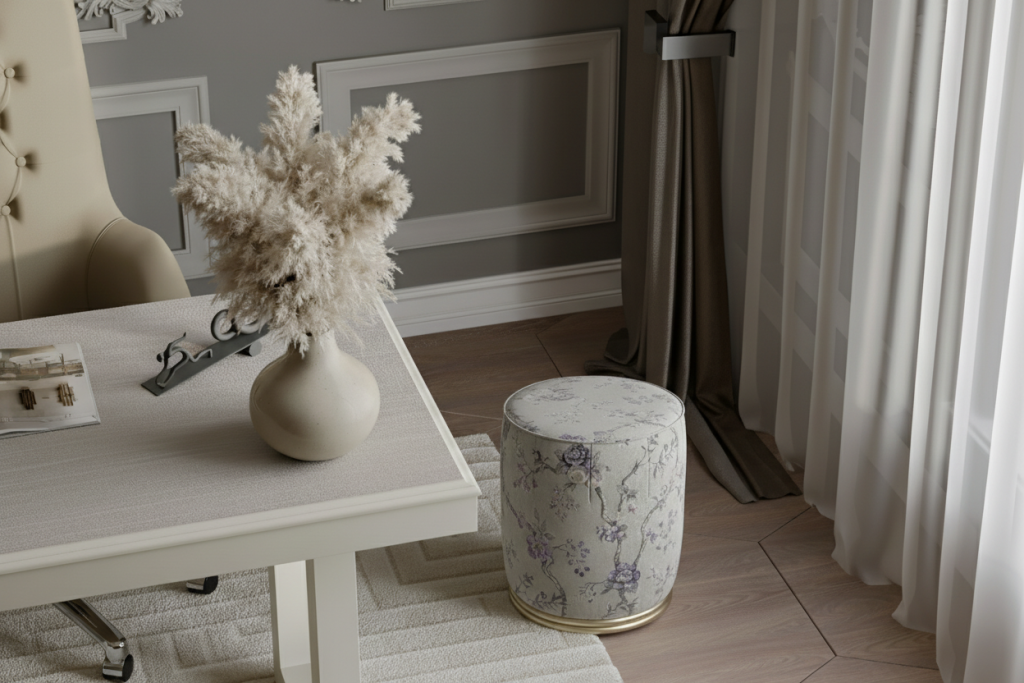Pouff A Letter For You elemento di luxury home decor e custom furniture design italiano