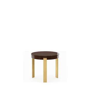 Tavolino 6046 Zeus con top laccato e gambe in legno con foglia oro, collezione Clizia – Guerra Vanni